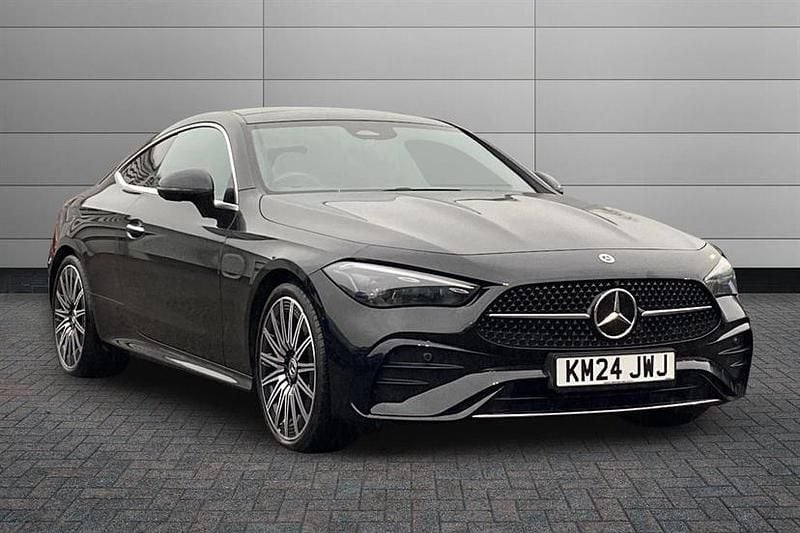 Obsidian black Used 2024 Mercedes CLE300 AMG Line Premium Plus Coupe | £43,690 (Fair price) - Image 1/4