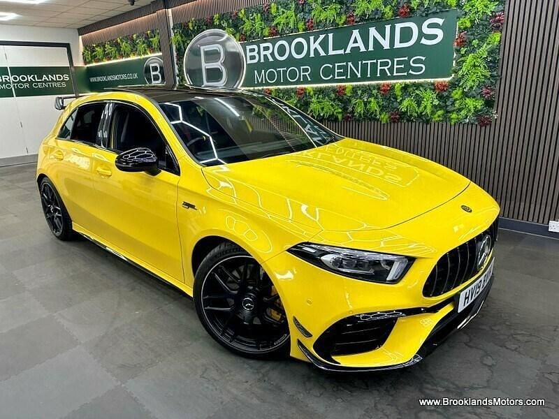 Used Mercedes A35 AMG Premium Plus 2019 Yellow Hatchback