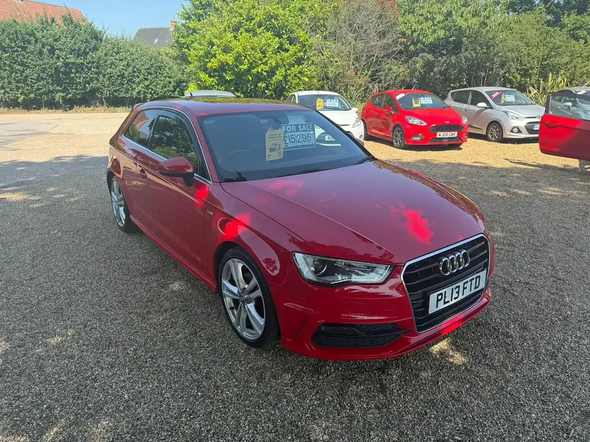Used Audi A3 S-Line 2013 Red Hatchback