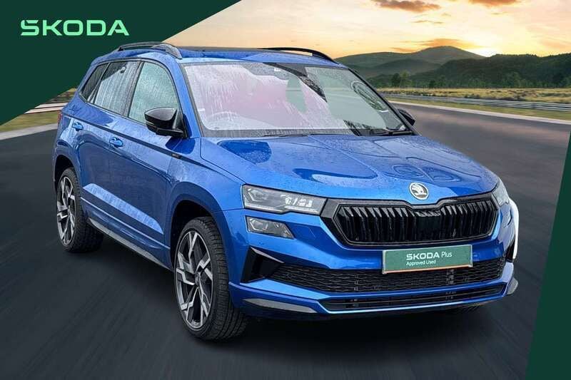 Blue Used 2025 Skoda Karoq SportLine SUV | £31,750 (A bit pricey) - Image 1/3
