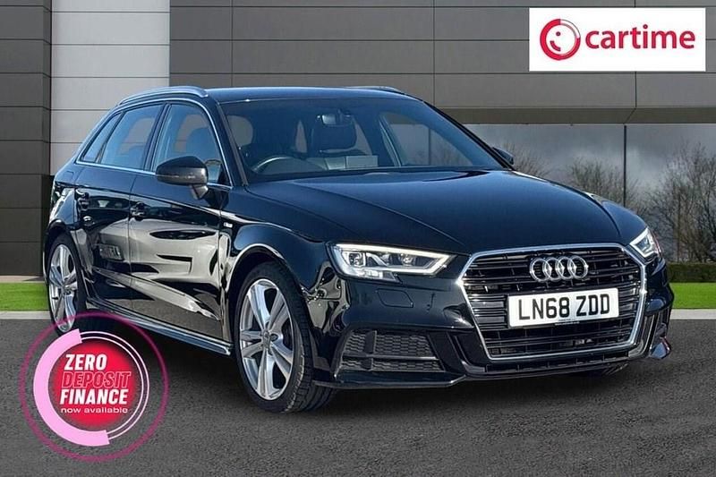 Used Audi A3 Sportback S-Line 150 HP (110 kW) 2018 Black Hatchback
