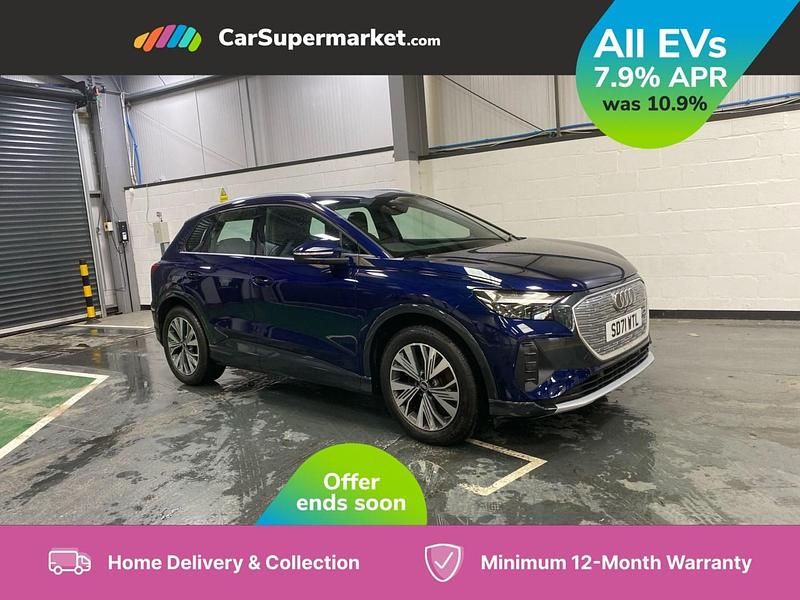 Blue Used 2022 Audi Q4 e-tron Sport SUV | £20,897 (Good price) - Image 1/3