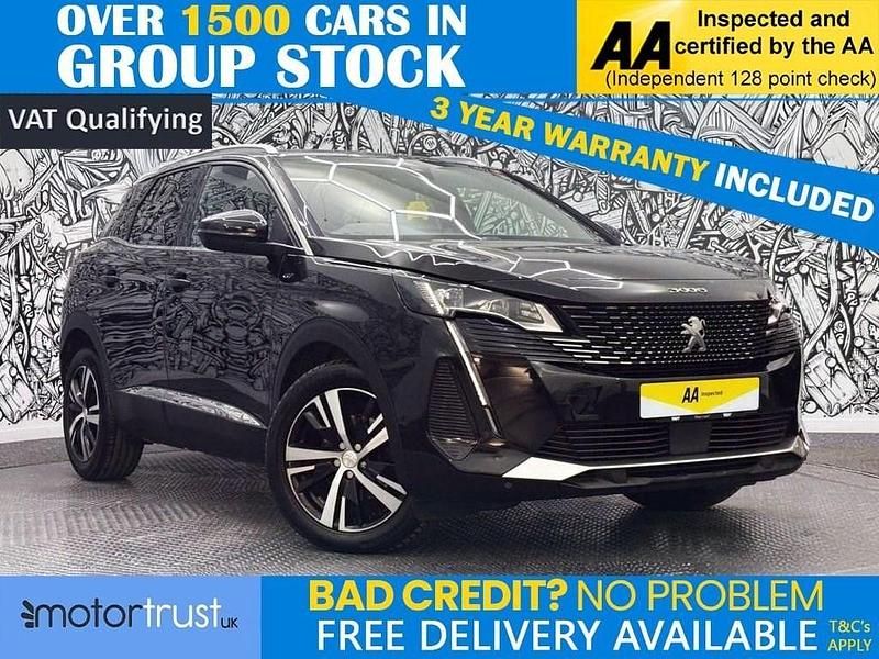 Black Used 2021 Peugeot 3008 GT SUV | £18,000 (Fair price) - Image 1/2