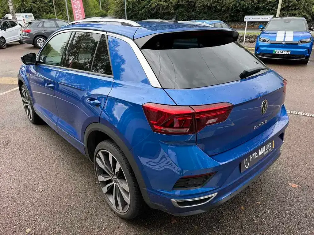 Used VW T-Roc R-line 150 HP (110 kW) 2021 Blue SUV