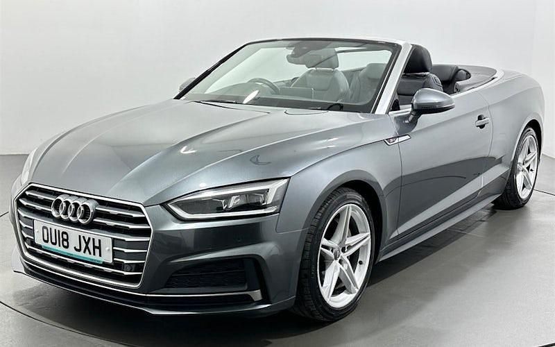 Begagnad Audi A5 Cabriolet S-Line 190 HK (139 kW) 2018 Grå Cab