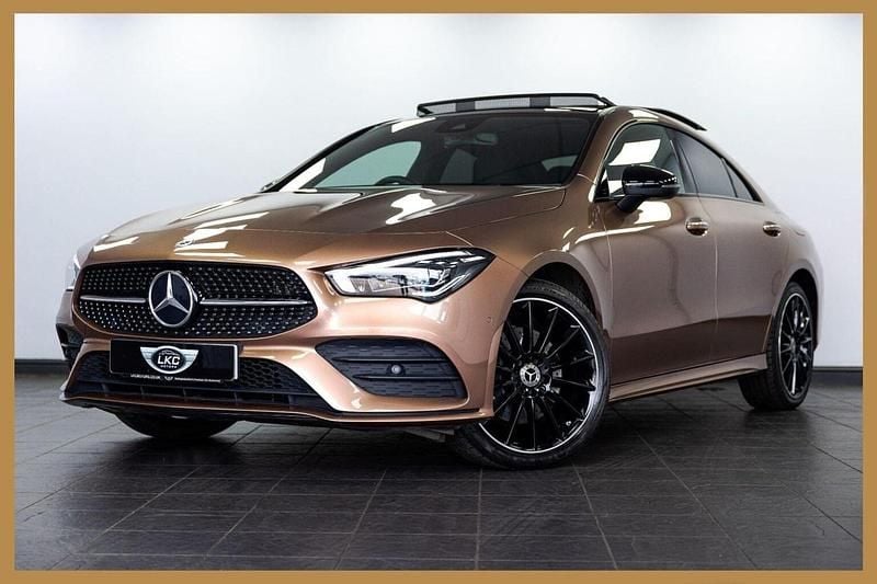 Gold Used 2022 Mercedes CLA250e AMG line Sedan | £28,900 (Expensive) - Image 1/4