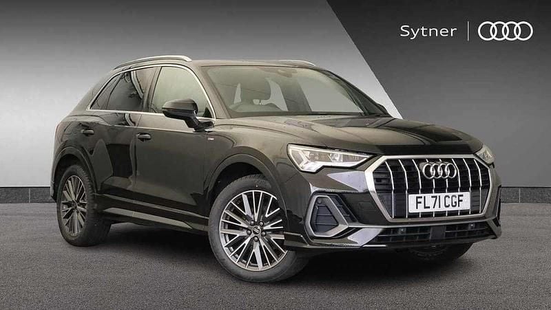 Black Used 2021 Audi Q3 S-Line SUV | £26,500 (Fair price) - Image 1/4
