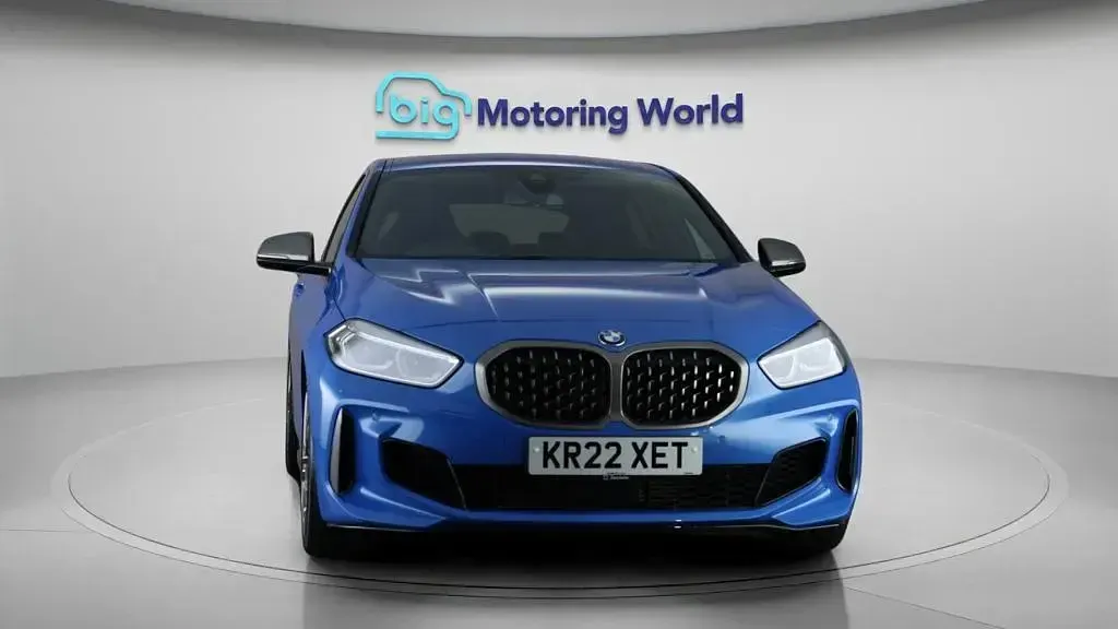 Used BMW M135 M Sport 306 HP (225 kW) 2022 Blue Hatchback