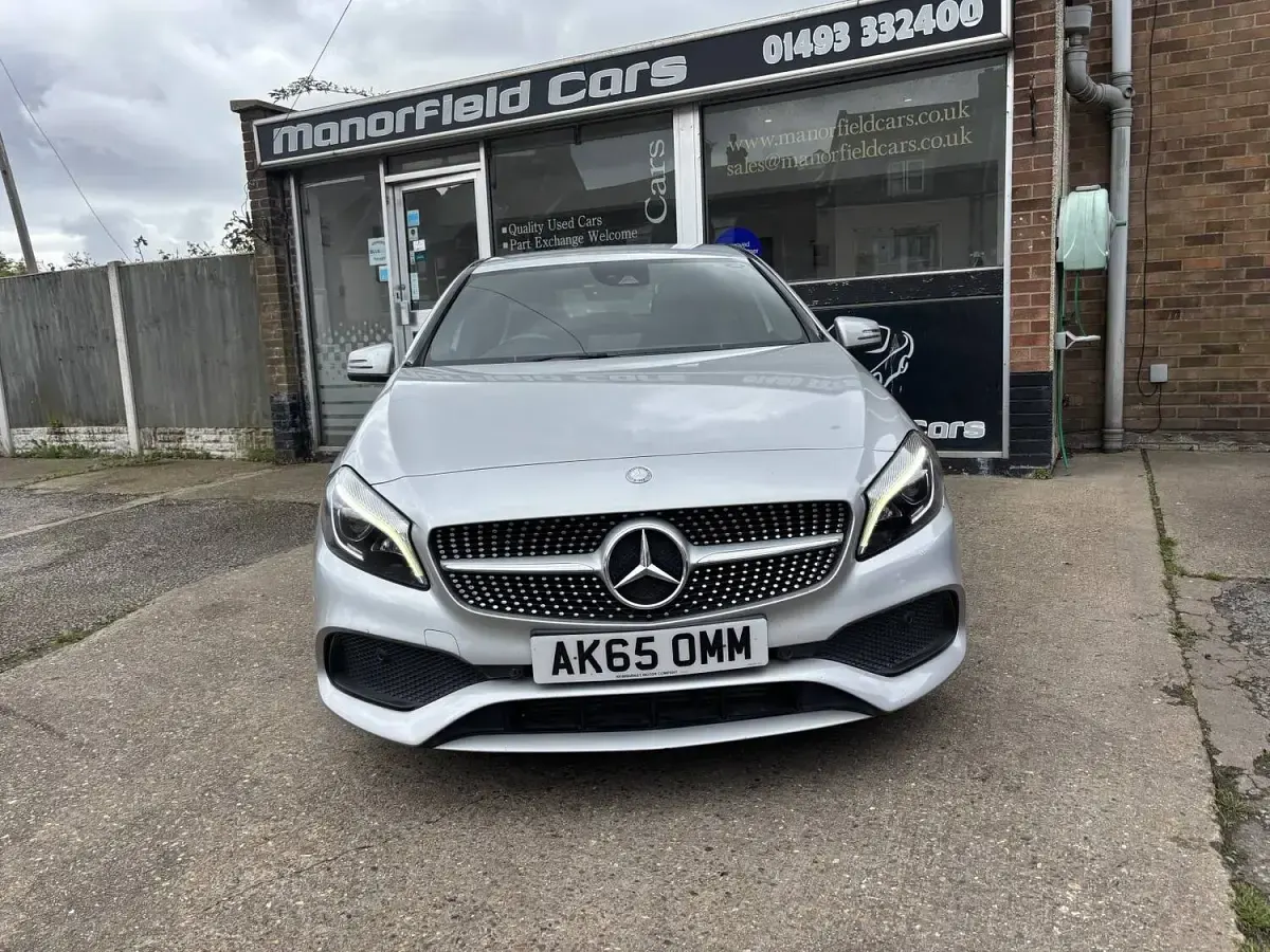 Used Mercedes A200 AMG line 136 HP (100 kW) 2015 Silver Hatchback