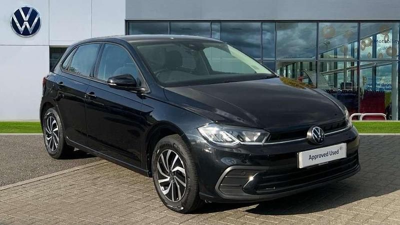 Deep black pearl Used 2023 VW Polo Life Hatchback | £16,855 (Fair price) - Image 1/4