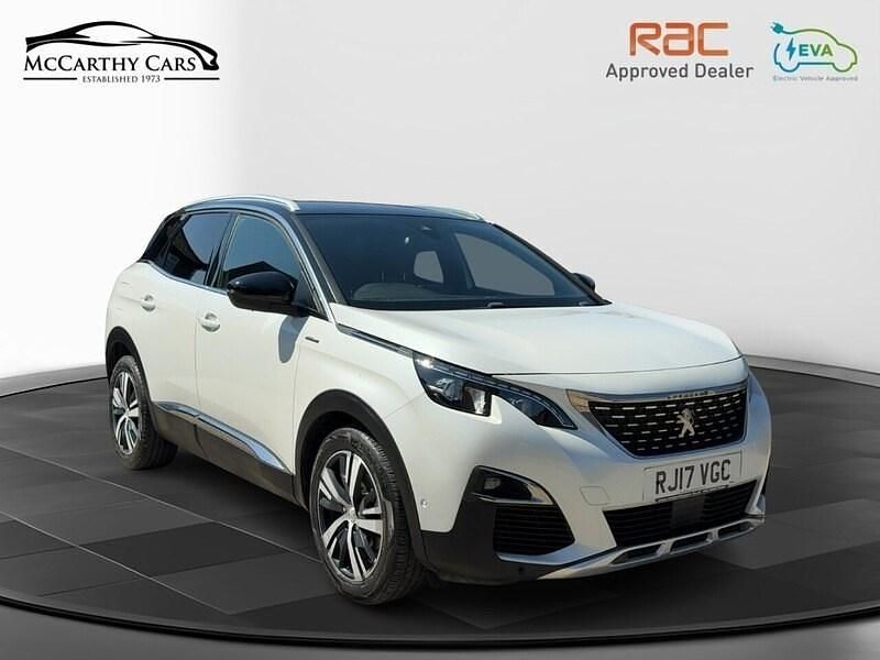 White Used 2017 Peugeot 3008 GT-line Hatchback | £10,495 (A bit pricey) - Image 1/2