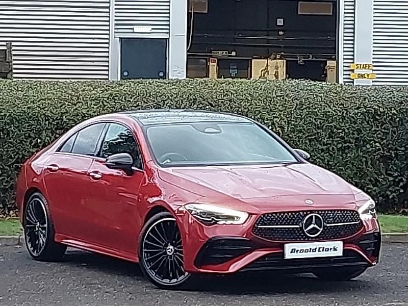 Red Used 2024 Mercedes CLA220 AMG Line Premium Plus Sedan | £31,998 (Fair price) - Image 1/4
