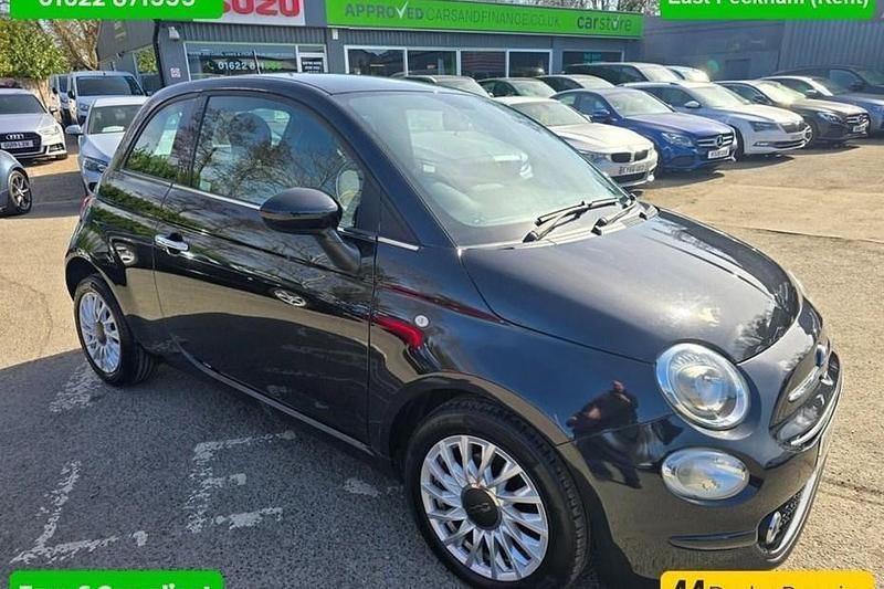 Black Used 2019 Fiat 500 Lounge Hatchback | £6,499 (Fair price) - Image 1/1