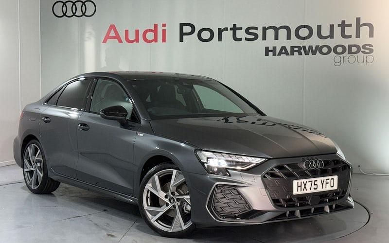 Used Audi A3 Black Edition 150 HP (110 kW) 2025 Grey Sedan