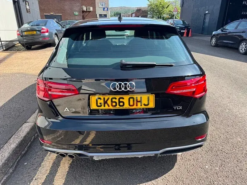 Used Audi A3 S-Line 150 HP (110 kW) 2016 Black Hatchback