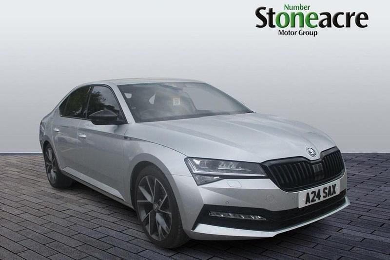 Used Skoda Superb SportlinePlus 150 HP (110 kW) 2024 Silver Hatchback