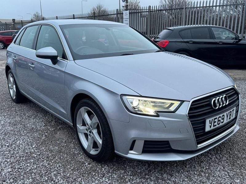 Silver Used 2020 Audi A3 Sportback Sport Hatchback | £13,300 (Good price) - Image 1/4