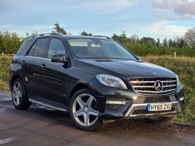 Black Used 2015 Mercedes ML250 AMG line SUV | £13,799 (Fair price) - Image 1/4