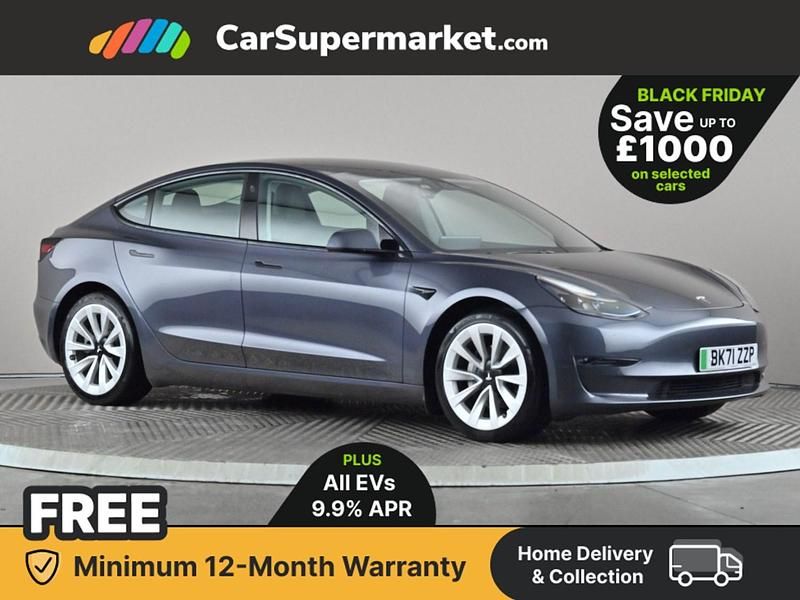 Grey Used 2021 Tesla Model 3 Long Range AWD Sedan | £20,697 (Fair price) - Image 1/3