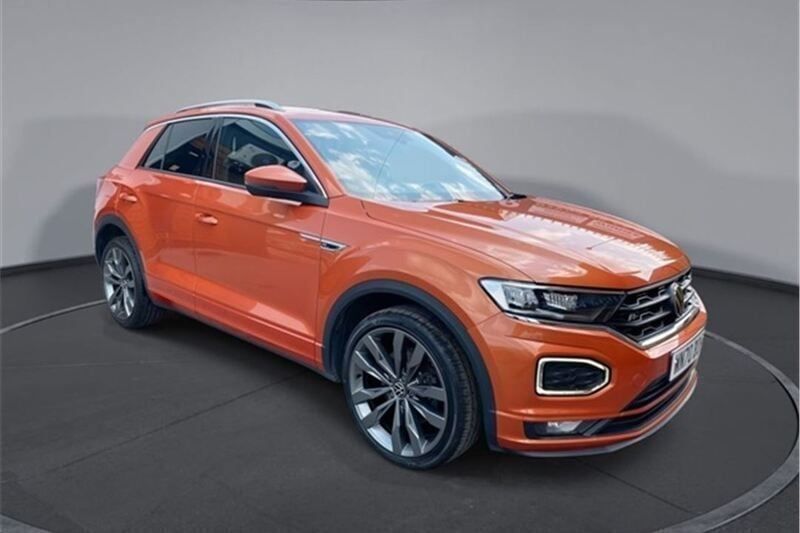 Orange Used 2020 VW T-Roc R-line SUV | £15,599 (Good price) - Image 1/4