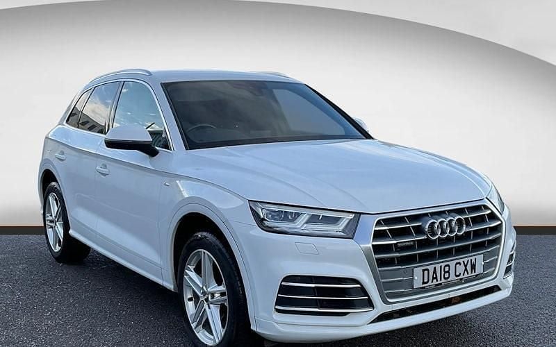White Used 2018 Audi Q5 S-Line SUV | £16,190 (Good price) - Image 1/4