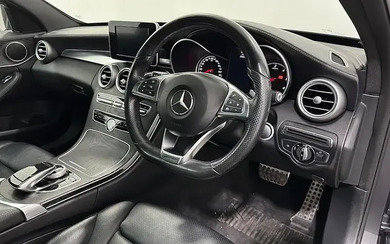 Used Mercedes C220 AMG line 170 HP (125 kW) 2015 Grey Sedan