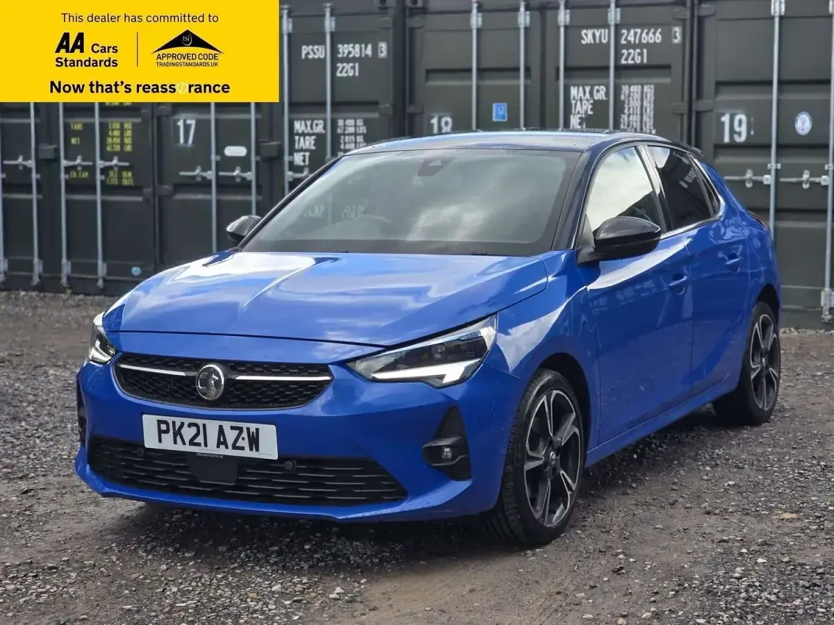 Used Vauxhall Corsa Ultimate 130 HP (95 kW) 2021 Blue Hatchback