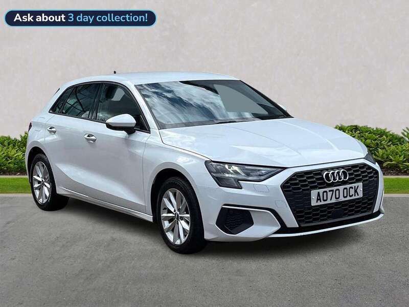 White Used 2020 Audi A3 Hatchback | £17,107 (Good price) - Image 1/4