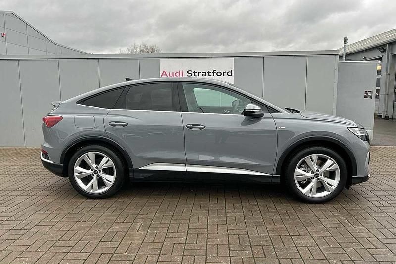 Used Audi Q4 e-tron S-Line 219 kW (299 HP) 2023 Pebble grey, solid SUV