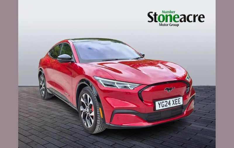 Red Used 2024 Ford Mustang Mach-E Extended Range SUV | £34,995 (A bit pricey) - Image 1/3