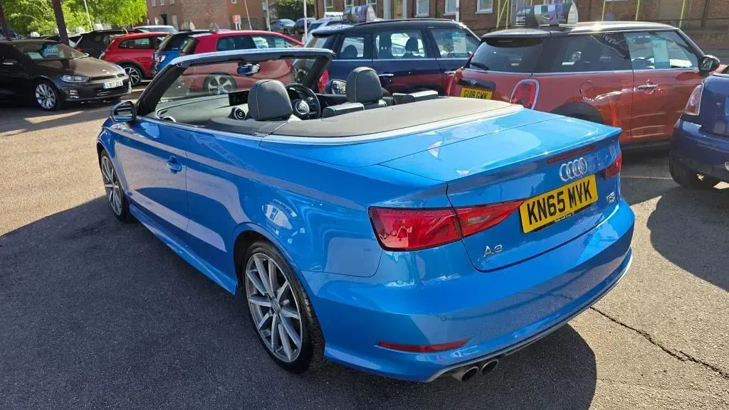 Used Audi A3 Cabriolet S-Line 150 HP (110 kW) 2015 Blue Cabriolet