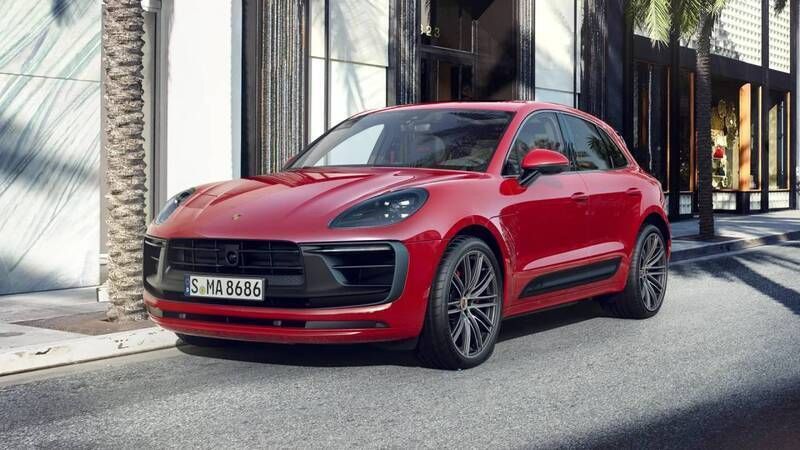 Carmine red Used 2023 Porsche Macan GTS SUV | £70,900 - Image 1/4