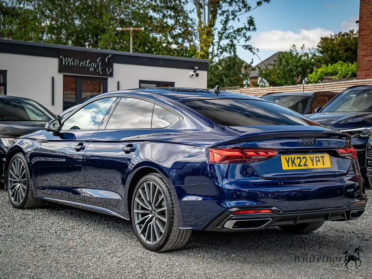 Used Audi A5 Sportback S-Line 2022 Blue Hatchback