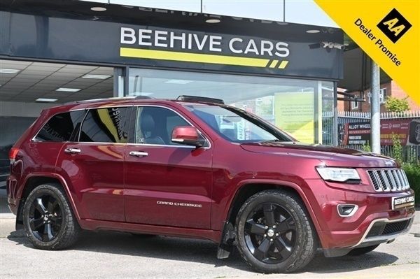 Red Used 2017 Jeep Grand Cherokee Overland SUV | £16,995 (Fair price) - Image 1/1