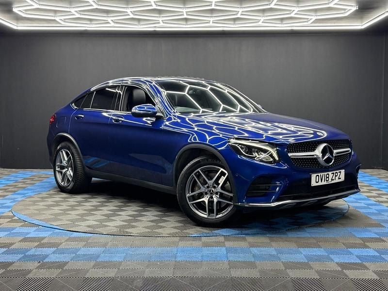Blue Used 2018 Mercedes GLC250 AMG Line Premium Coupe | £19,490 (Fair price) - Image 1/4