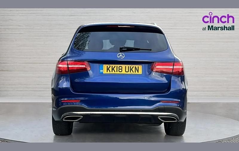 Used Mercedes GLC250 AMG line 200 HP (147 kW) 2018 Blue SUV