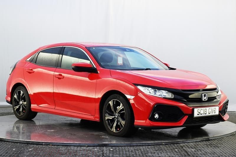 Used Honda Civic SR 126 HP (92 kW) 2018 Red Hatchback