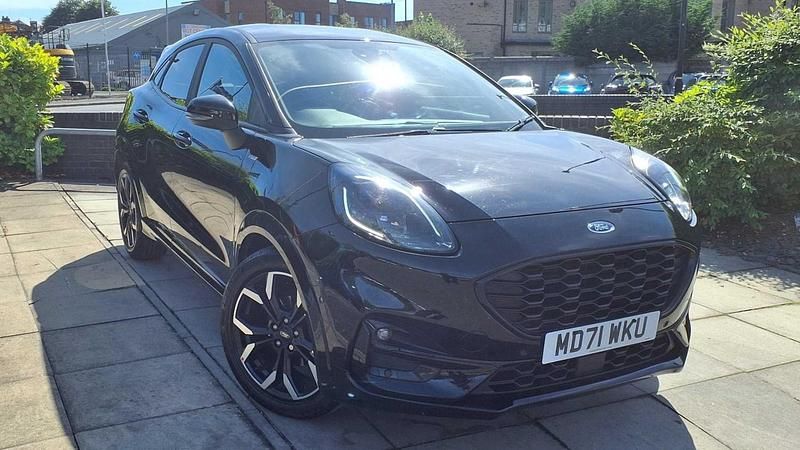 Black Used 2022 Ford Puma ST-Line X Hatchback | £13,240 (Fair price) - Image 1/4