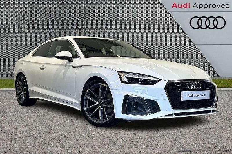 White Used 2021 Audi A5 S-Line Coupe | £21,995 (Good price) - Image 1/3