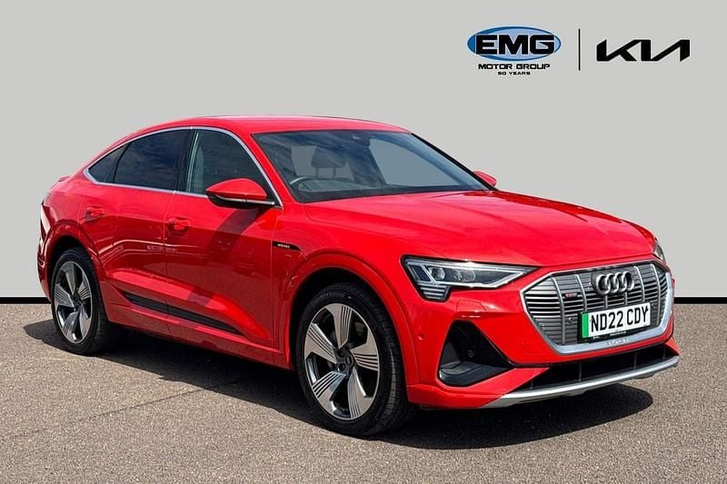 Red Used 2022 Audi e-tron Sportback S-Line SUV | £22,395 (Fair price) - Image 1/3