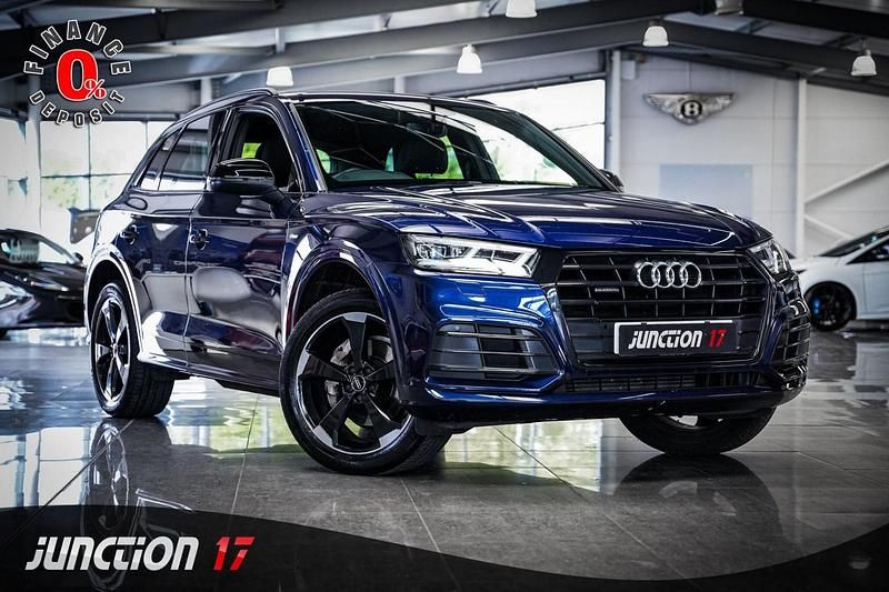 Used Audi Q5 Black Edition 245 HP (180 kW) 2020 Blue SUV