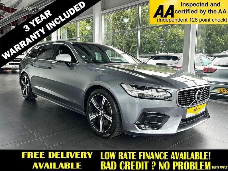 Grey Used 2019 Volvo V90 R-Design Estate | £17,595 (Good price) - Image 1/2
