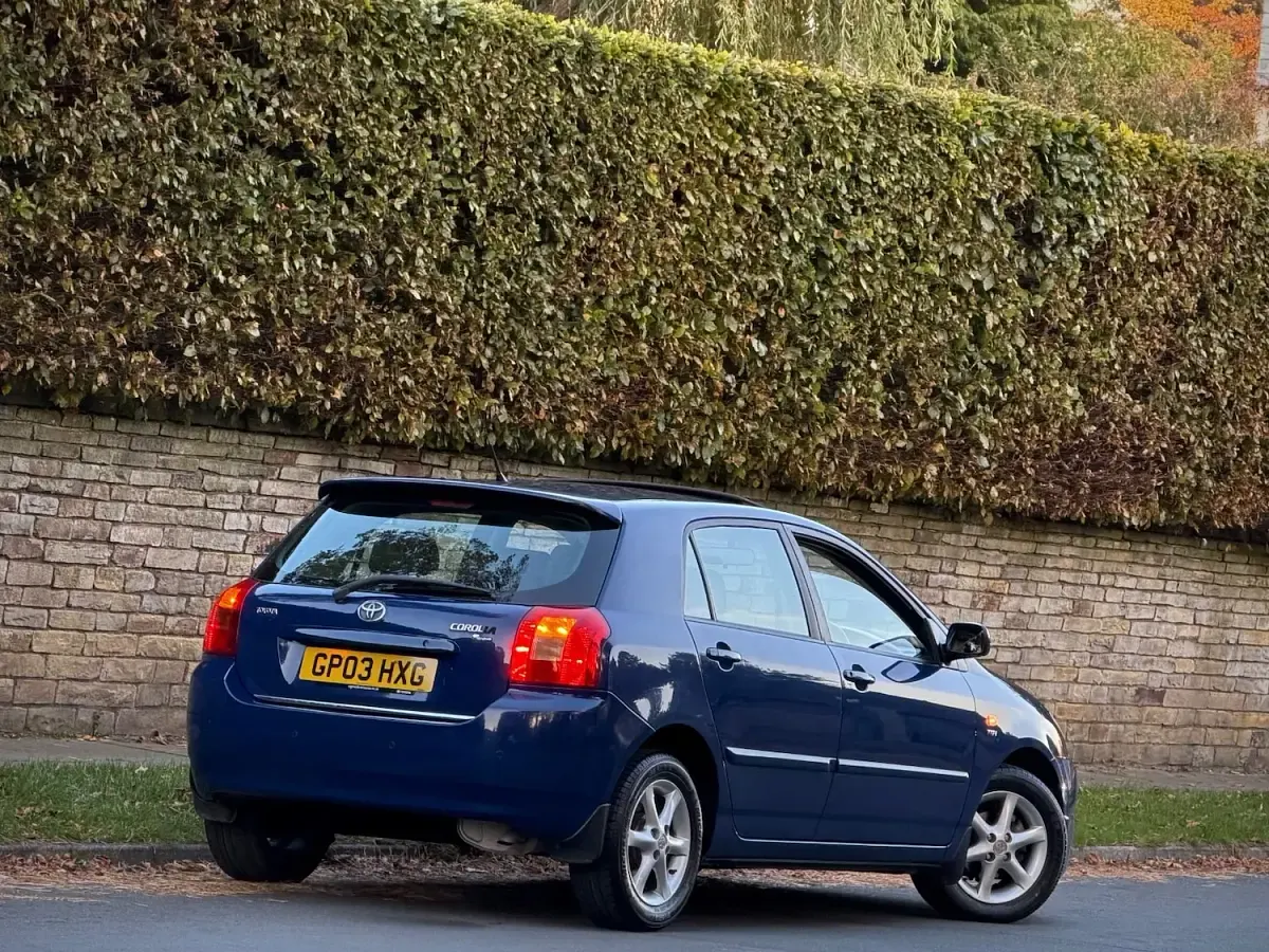 Used Toyota Corolla 110 HP (80 kW) 2003 Blue Hatchback