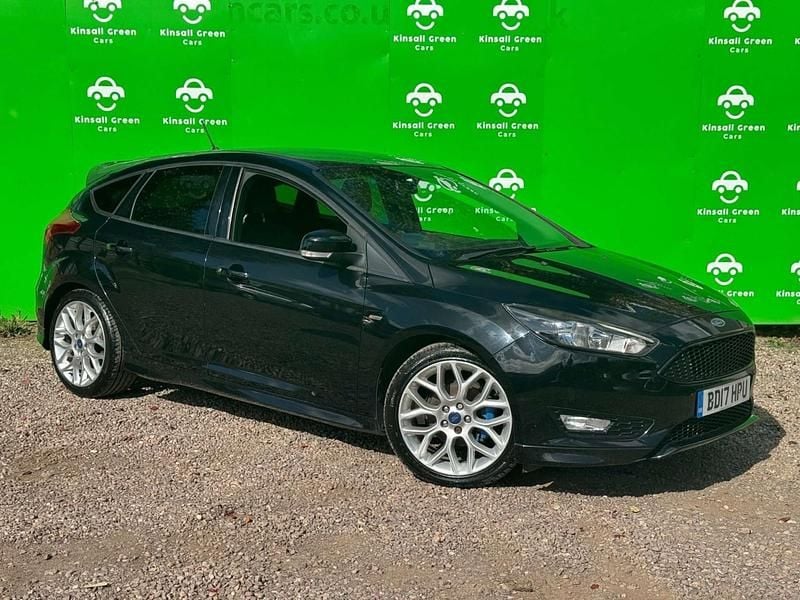 Black Used 2017 Ford Focus ST-Line Hatchback | £6,499 (Good price) - Image 1/4