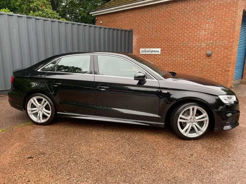Used Audi A3 S-Line 150 HP (110 kW) 2019 Black Sedan