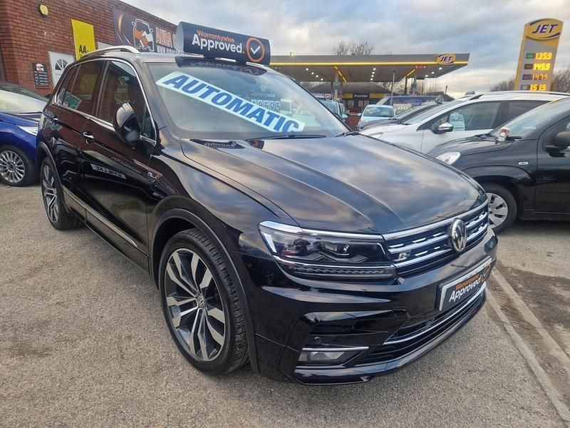 Black Used 2019 VW Tiguan R-line SUV | £18,595 (Super price) - Image 1/4