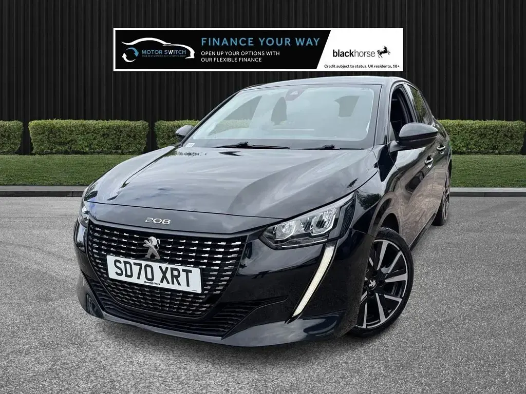 Usado Peugeot 208 Allure Premium 75 HP (55 kW) 2020 Preto Citadino