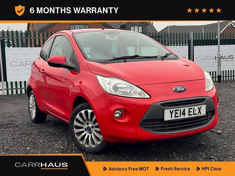 Used Ford Ka Zetec 69 HP (50 kW) 2014 Red Hatchback