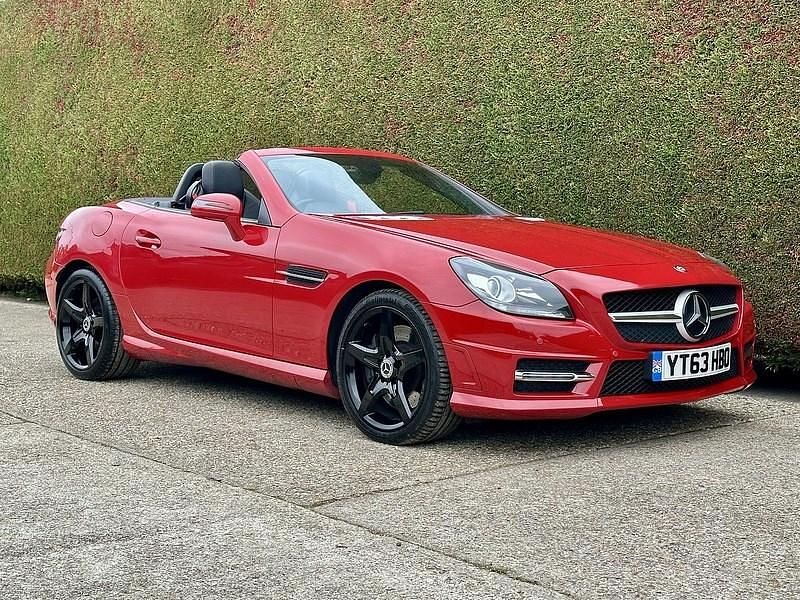 Red Used 2013 Mercedes SLK250 AMG Cabriolet | £8,995 (Fair price) - Image 1/3