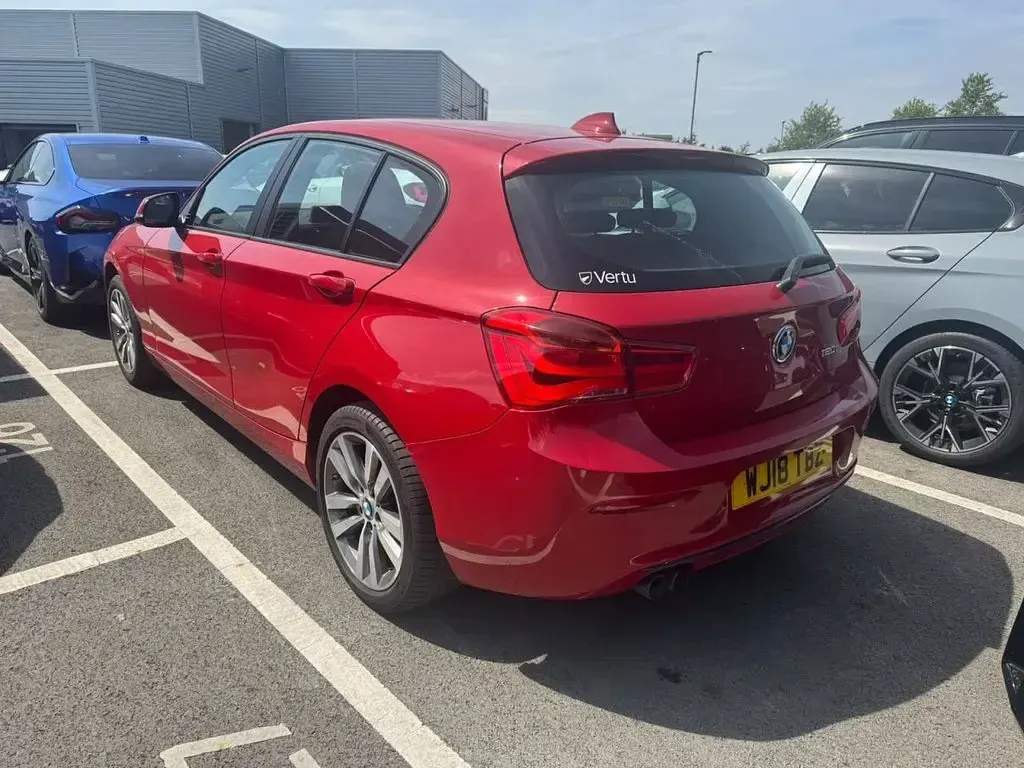 Used BMW 120 Sport Line 2018 Red Hatchback